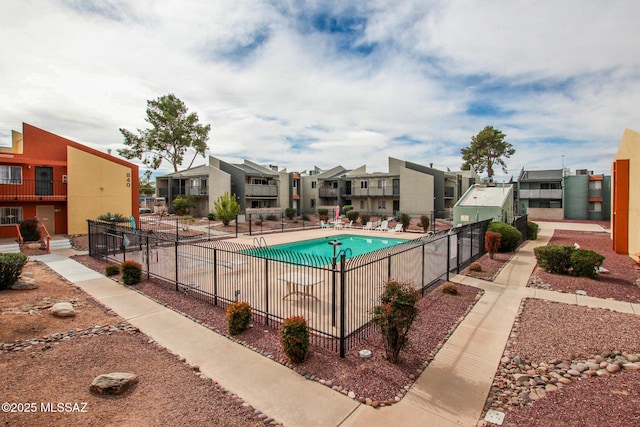 828 S Langley Ave Unit 101, Tucson, AZ 85710 - community pool with a residential view