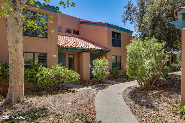 5357 N Paseo De La Terraza, Tucson, AZ 85750 - view of front facade featuring a tiled roof and stucco siding