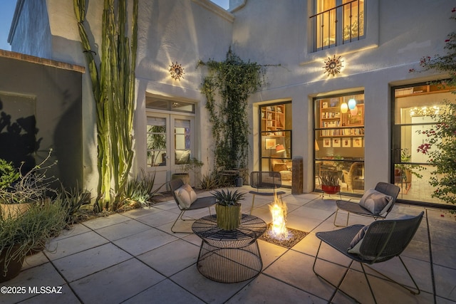 388 S Convent Ave, Tucson, AZ 85701 - view of patio featuring a fire pit