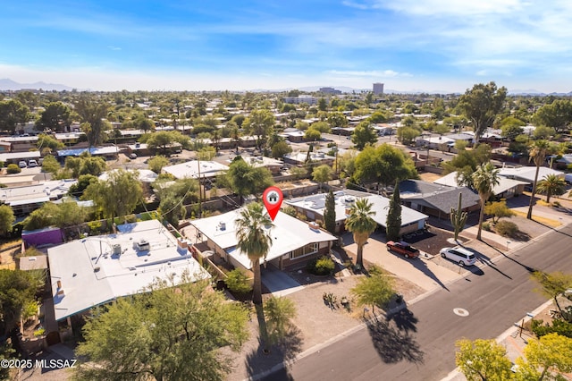 5826 E Hawthorne St, Tucson, AZ 85711 - aerial view of residential area featuring a mountainous background