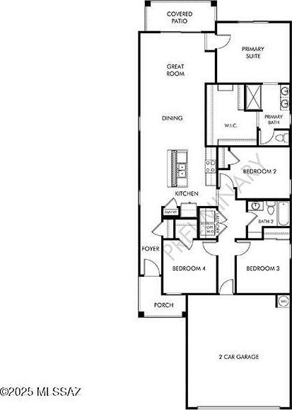 13097 N Farmhouse Ln, Marana, AZ 85653 - property floor plan