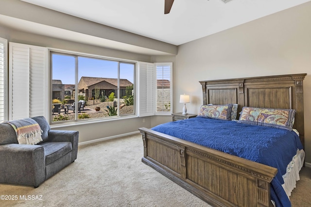 62146 E Marble Dr, Oracle, AZ 85623 - carpeted bedroom with baseboards and ceiling fan