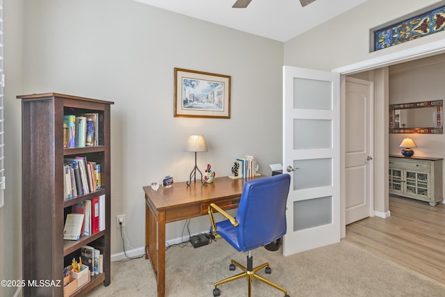 62146 E Marble Dr, Oracle, AZ 85623 - office space with a ceiling fan and baseboards