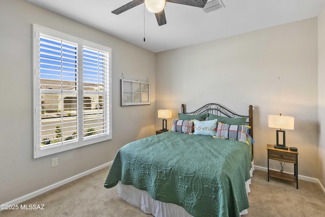 62146 E Marble Dr, Oracle, AZ 85623 - carpeted bedroom with baseboards and ceiling fan