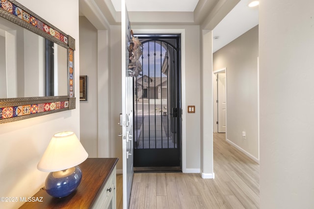 62146 E Marble Dr, Oracle, AZ 85623 - entryway with light wood-type flooring and baseboards
