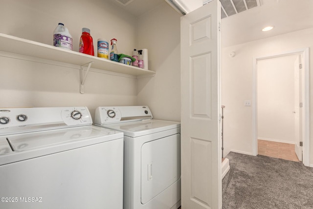 7952 E Revolution Loop, Tucson, AZ 85730 - laundry area with independent washer and dryer and carpet floors
