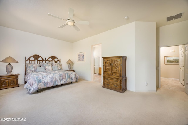 9345 N Cottage Garden Pl, Tucson, AZ 85743 - bedroom with carpet flooring and a ceiling fan