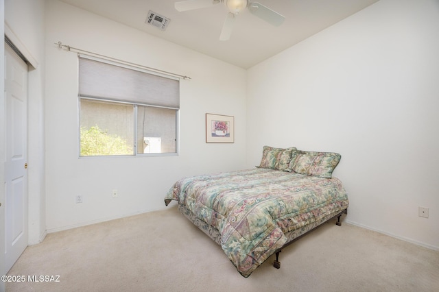 9345 N Cottage Garden Pl, Tucson, AZ 85743 - bedroom with carpet flooring, baseboards, ceiling fan, and a closet