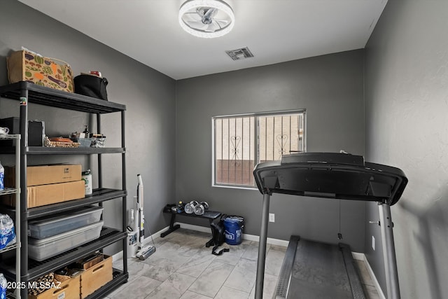 3630 W Center Mountain Way, Tucson, AZ 85746 - workout area with baseboards