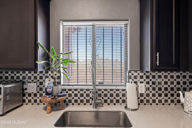 3630 W Center Mountain Way, Tucson, AZ 85746 - kitchen view of backsplash and light countertops