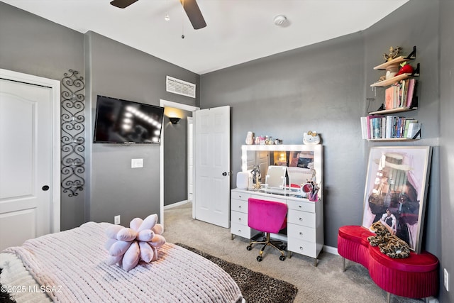 3630 W Center Mountain Way, Tucson, AZ 85746 - bedroom with carpet flooring and a ceiling fan