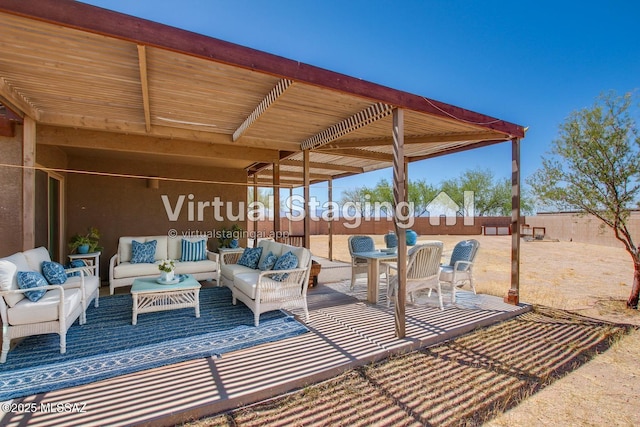 8068 S Nautilus Dr, Tucson, AZ 85756 - view of patio / terrace with outdoor lounge area