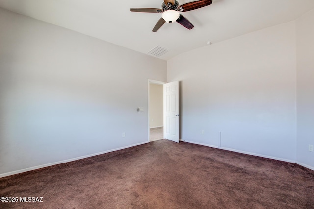 8068 S Nautilus Dr, Tucson, AZ 85756 - carpeted spare room with a ceiling fan and baseboards