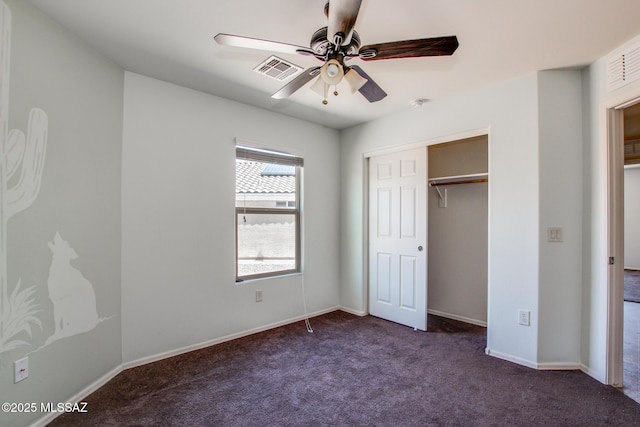 8068 S Nautilus Dr, Tucson, AZ 85756 - unfurnished bedroom with carpet floors, baseboards, and a closet