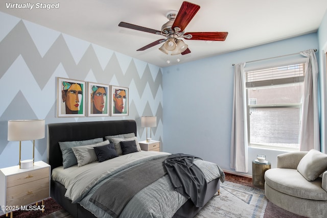 8068 S Nautilus Dr, Tucson, AZ 85756 - bedroom featuring a ceiling fan