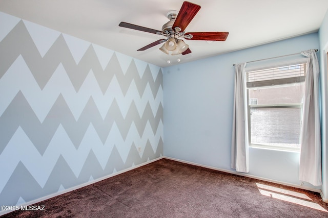 8068 S Nautilus Dr, Tucson, AZ 85756 - carpeted empty room with a ceiling fan