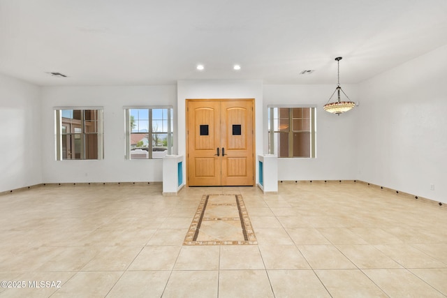 35 N Monument Estates Pl, Tucson, AZ 85748 - entryway featuring recessed lighting, baseboards, and light tile patterned flooring