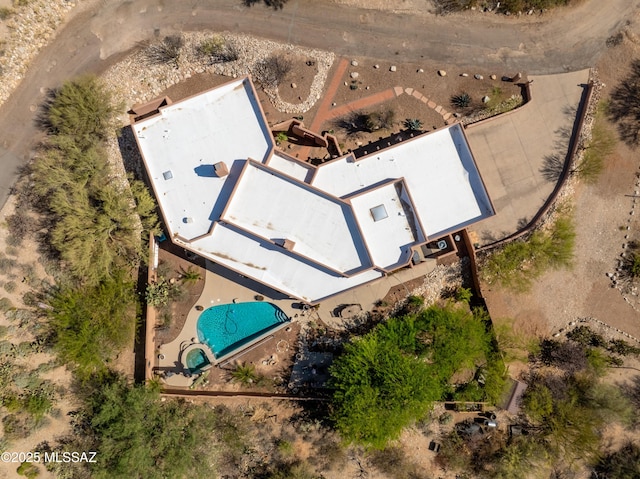 5475 E Placita De Royale, Tucson, AZ 85718 - drone / aerial view of a pool area