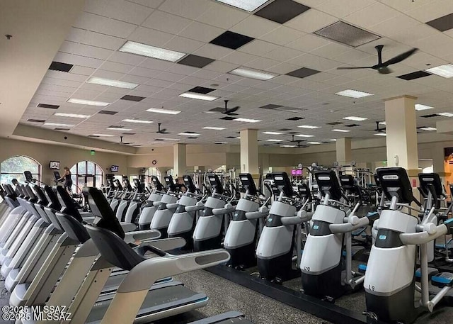 16038 S Camino Casal, Sahuarita, AZ 85629 - workout area featuring a drop ceiling