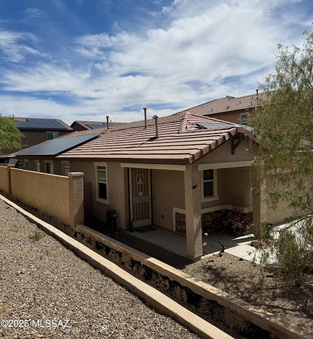 16038 S Camino Casal, Sahuarita, AZ 85629 - back of house featuring stucco siding and a tile roof