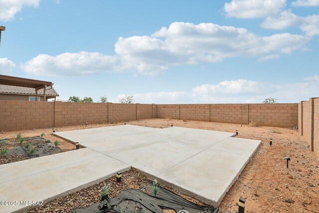 22039 E Thunderhead Dr, Red Rock, AZ 85145 - fenced backyard featuring a patio area