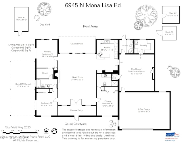 6945 N Mona Lisa Rd, Tucson, AZ 85741 - room layout