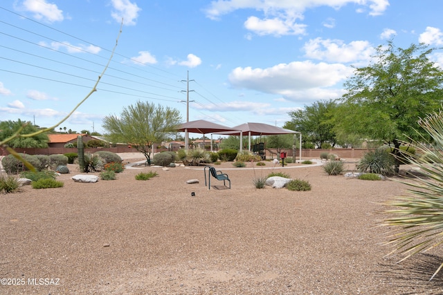 941 W Fox Ridge Ln, Oro Valley, AZ 85737 - view of yard featuring a gazebo