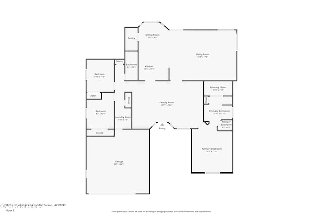 10236 E Rainbow Meadow Dr, Tucson, AZ 85747 - room layout