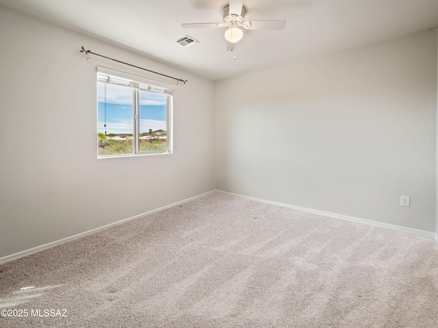 741 S Desert Haven Rd, Vail, AZ 85641 - spare room with ceiling fan, carpet flooring, and baseboards