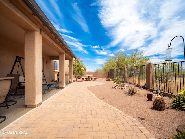 741 S Desert Haven Rd, Vail, AZ 85641 - fenced backyard with a patio