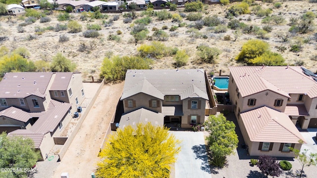 741 S Desert Haven Rd, Vail, AZ 85641 - aerial view of residential area featuring a desert landscape