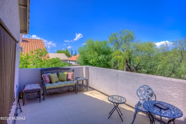 952 S Rincon Rising Rd, Tucson, AZ 85748 - view of patio / terrace with a balcony
