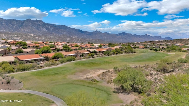 65535 E Rose Ridge Dr, Saddlebrooke, AZ 85739 - mountain view with nearby suburban area and a golf course