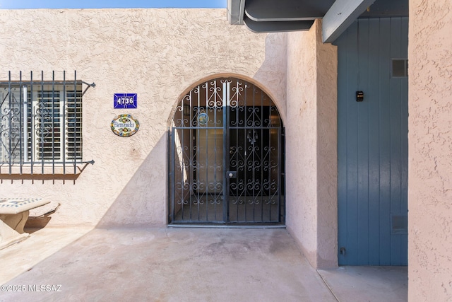 4736 N Calle Lampara, Tucson, AZ 85718 - entrance to property with a gate
