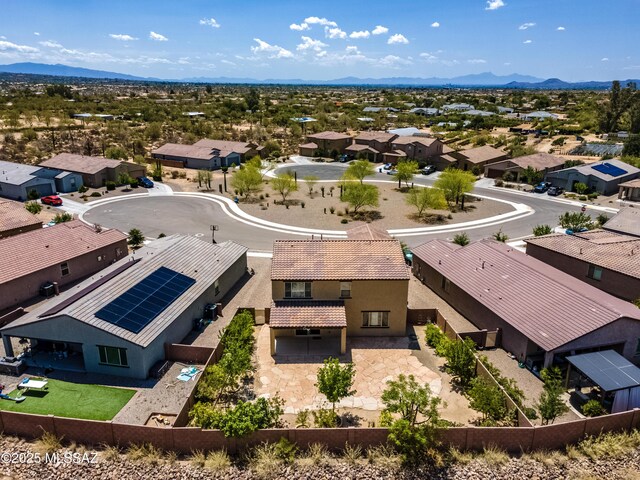 9569 N Sage Vista Ct, Tucson, AZ 85742 - aerial perspective of suburban area featuring a mountain backdrop