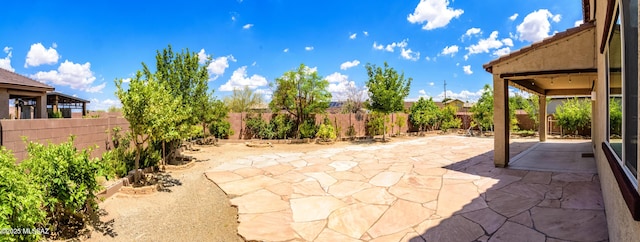 9569 N Sage Vista Ct, Tucson, AZ 85742 - fenced backyard with a patio