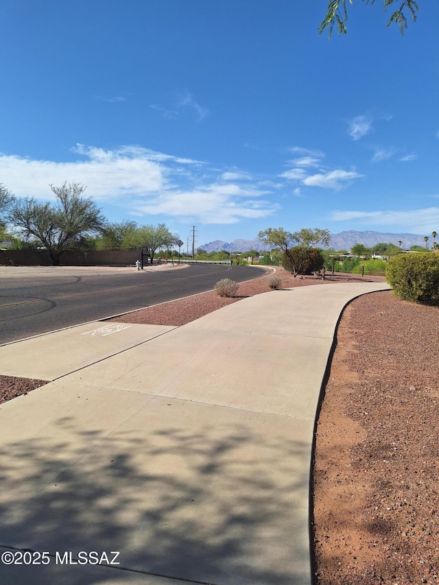 4396 S Valley Rd, Tucson, AZ 85714 - view of concrete driveway featuring a mountain view