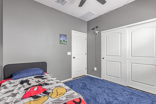 16800 S Paseo Las Vigas, Sahuarita, AZ 85629 - carpeted bedroom with ceiling fan and baseboards