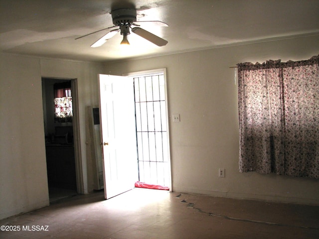 277 N Bowie Ave, Willcox, AZ 85643 - spare room featuring a ceiling fan