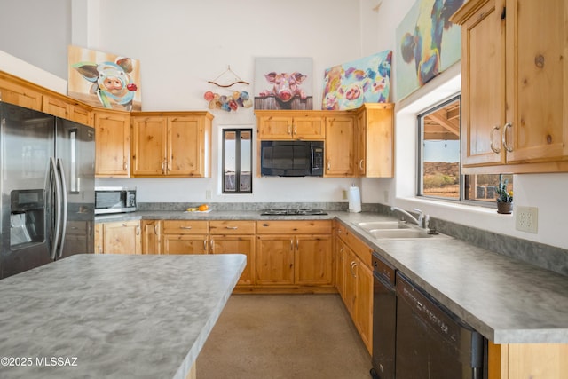 2 Sunset Dr, Elgin, AZ 85611 - kitchen with black appliances and a sink