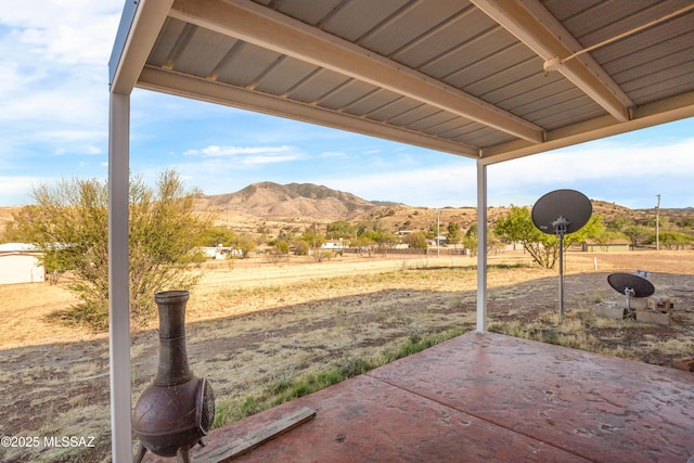 2 Sunset Dr, Elgin, AZ 85611 - view of patio / terrace with a mountain view
