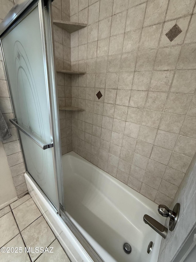 5640 N Placita Favorita, Tucson, AZ 85750 - full bathroom featuring a shower with door and tile patterned floors