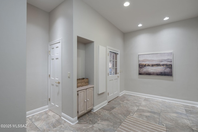 3750 E Sumo Quinto, Tucson, AZ 85718 - hallway featuring baseboards and recessed lighting