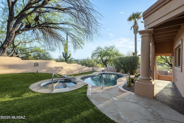 3750 E Sumo Quinto, Tucson, AZ 85718 - view of swimming pool with an in-ground hot tub and a patio