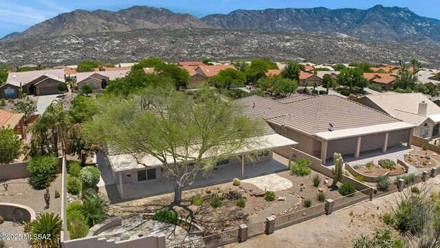 37358 S Ridgeview Blvd, Saddlebrooke, AZ 85739 - aerial perspective of suburban area with a mountain backdrop
