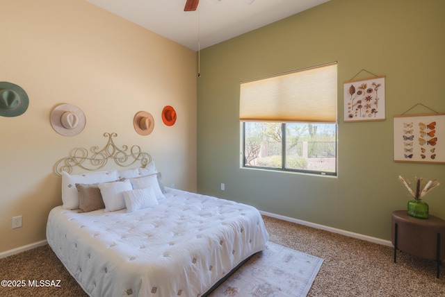 16567 S Saguaro View Ln, Vail, AZ 85641 - bedroom with carpet floors, baseboards, and ceiling fan