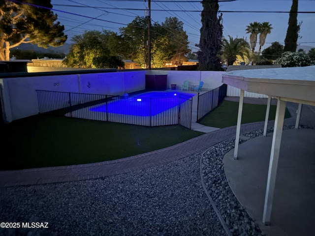 5701 E Waverly St, Tucson, AZ 85712 - view of pool with a fenced backyard