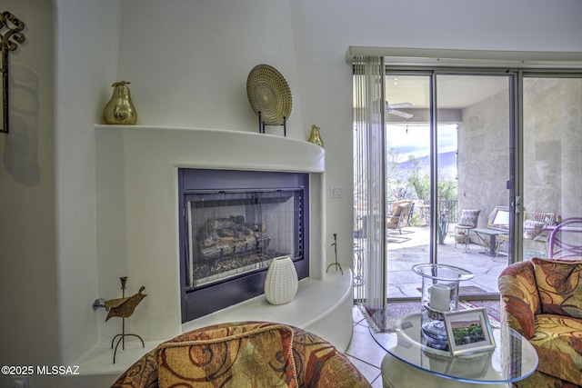 2460 N Cavalry Trl, Tucson, AZ 85749 - living room with a fireplace