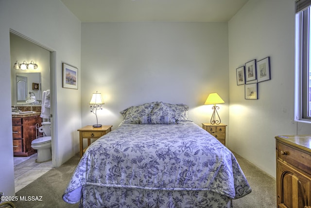 2460 N Cavalry Trl, Tucson, AZ 85749 - bedroom with carpet and connected bathroom