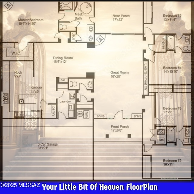 2460 N Cavalry Trl, Tucson, AZ 85749 - property floor plan